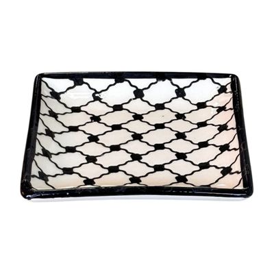 Dessert Small Serving Plate Kuffiya Pattern
