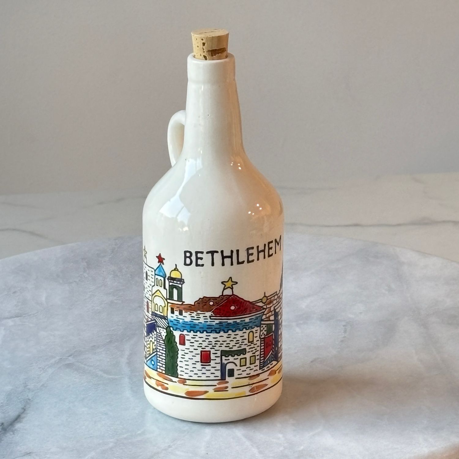 Bethlehem Ceramic Oil Jug
