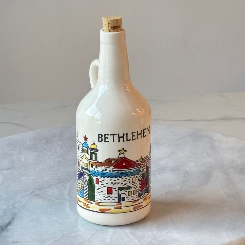 Bethlehem Ceramic Oil Jug