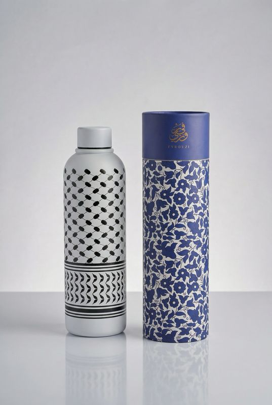 Fyrouzi Kuffiya Insulated Water Bottle