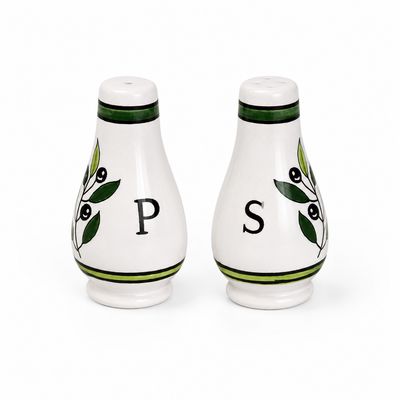 Mediterranean Olive Salt &amp; Pepper Shakers