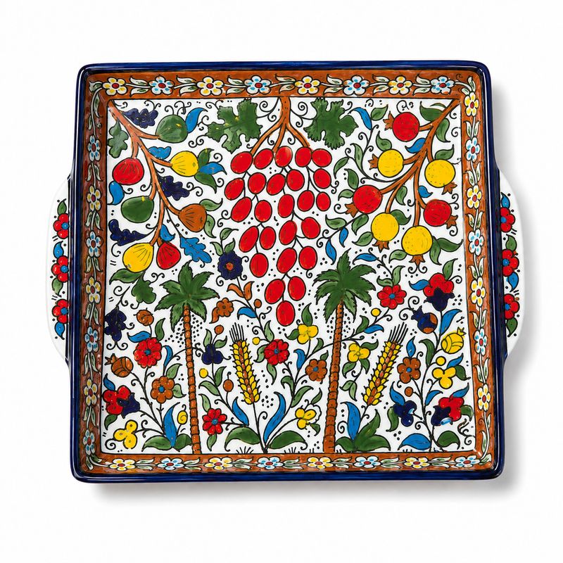 Grapes of Hebron Square Serving Plate