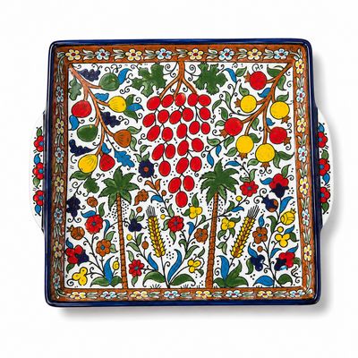 Grapes of Hebron Square Serving Plate