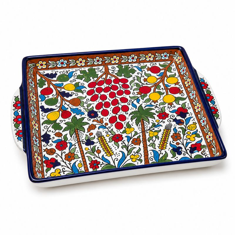 Grapes of Hebron Square Serving Plate