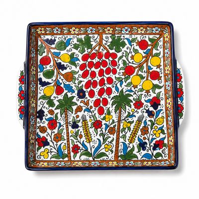 Grapes of Hebron Square Serving Plate