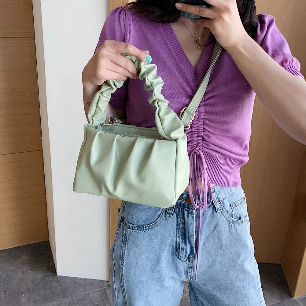Geminio Scrunchie Purse (green)
