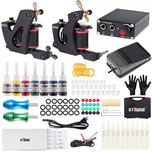 2020 Professional STIGMA Coil Tattoo Machines Kit Complete Tattoo Guns Set