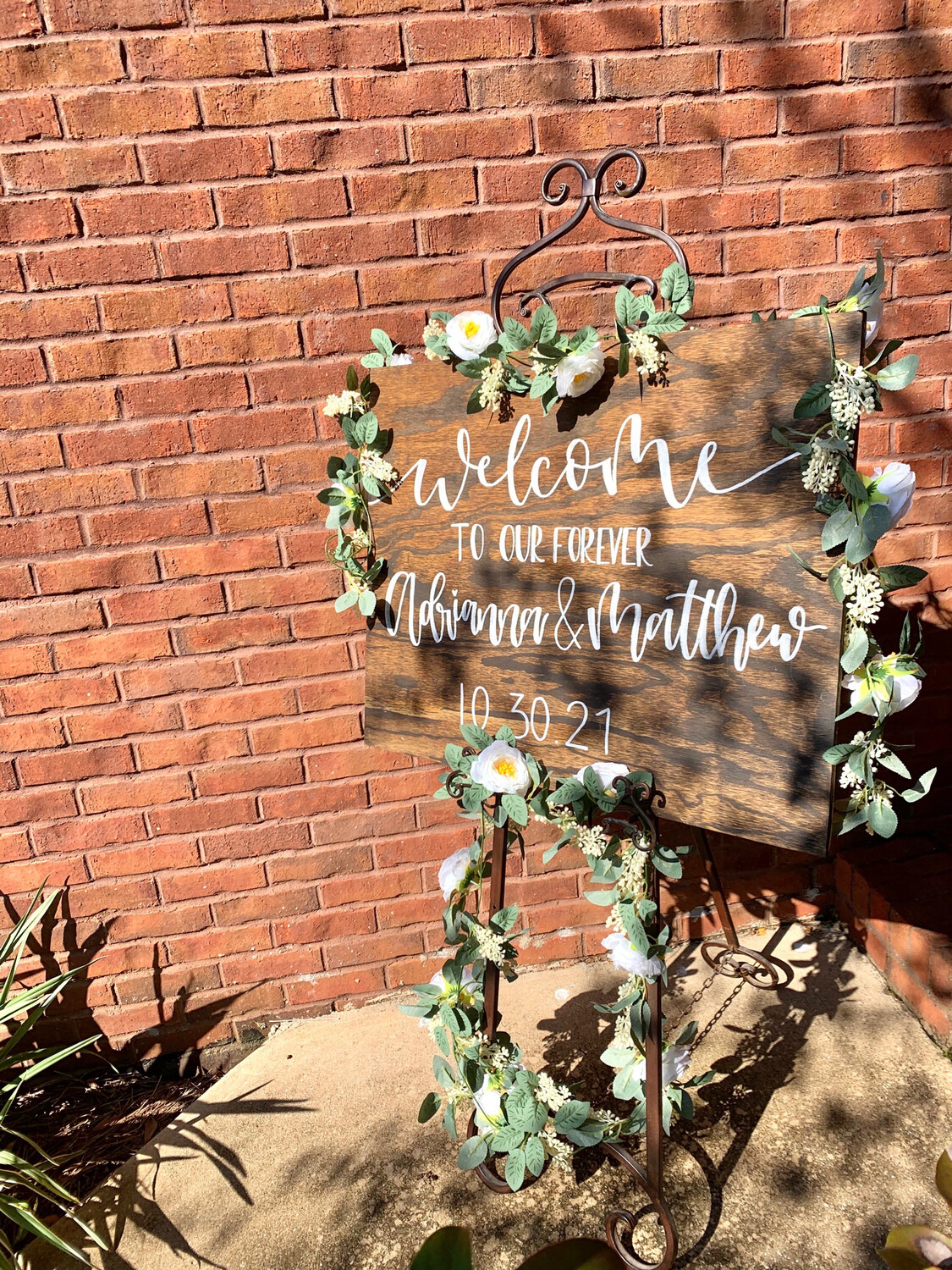 Large Wedding Welcome Sign