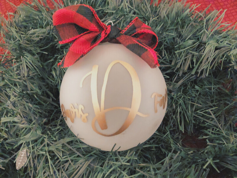 Frosted Bulb Ornaments
