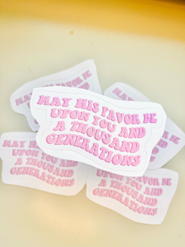 The Blessing Sticker