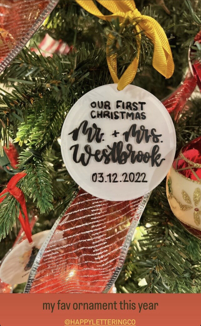 Custom Clear Christmas Ornament