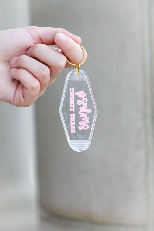 Not Today Satan ✞ Retro Hotel Keychain