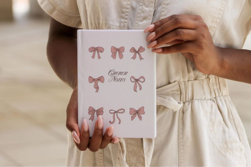 Coquette Church Notes Journal - Ruled Line
