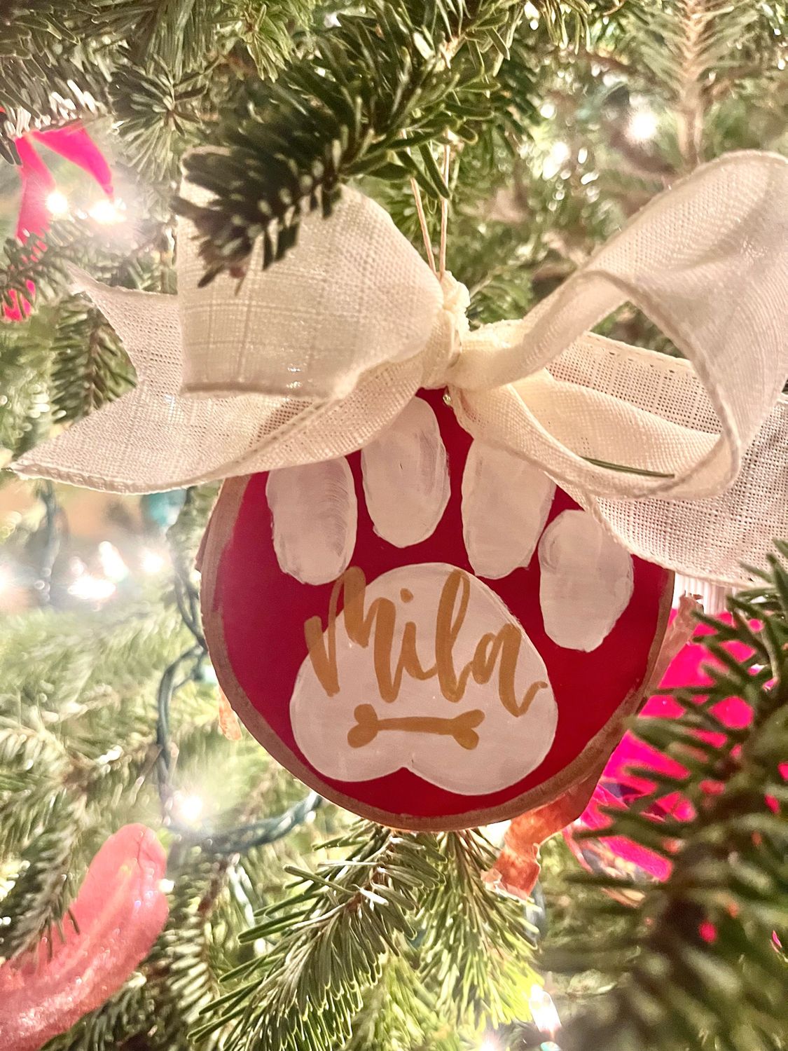 Pet Wooden Christmas Ornament