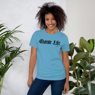 Chaste Life Black Letters T-Shirt