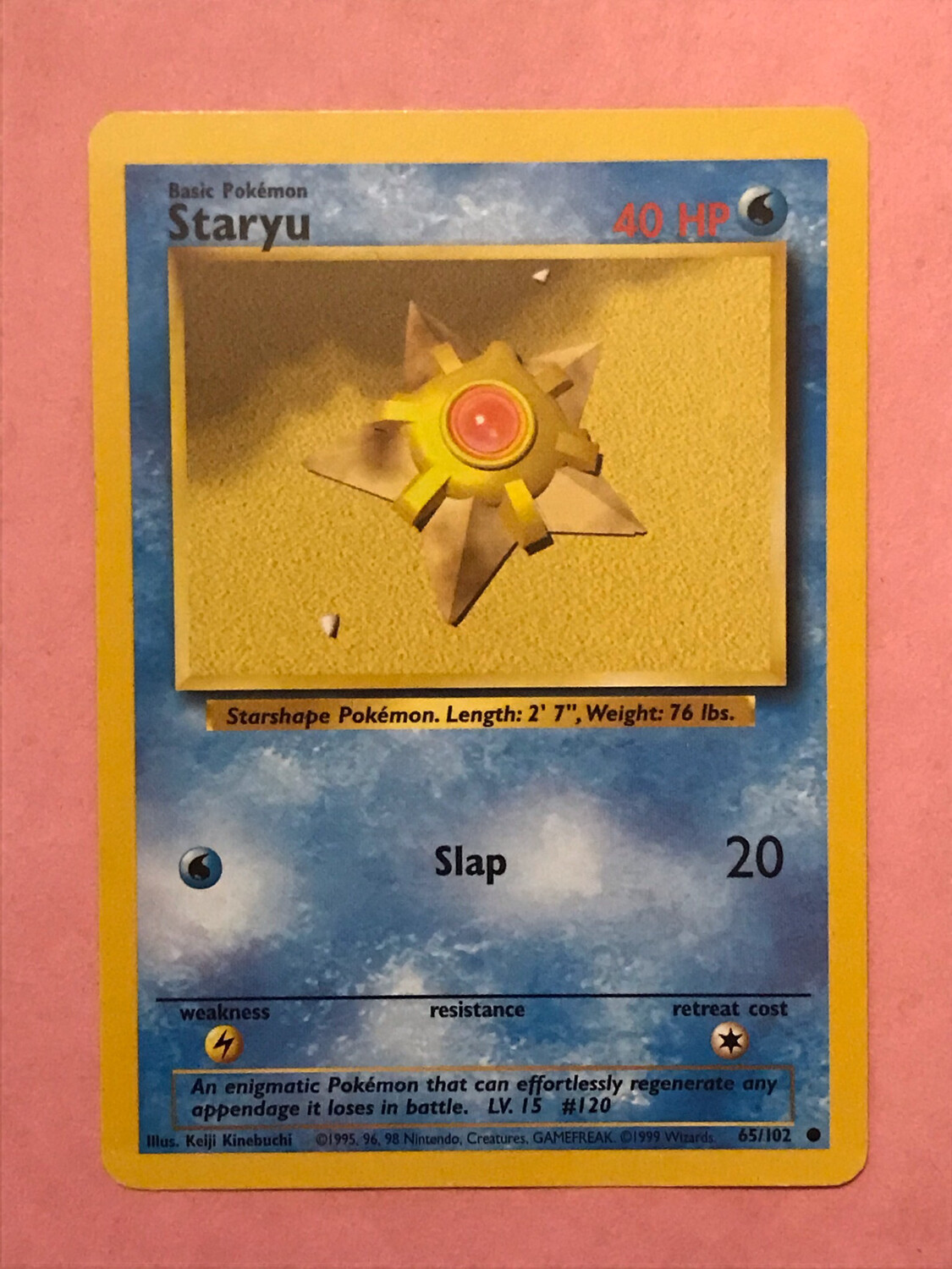 65/102 Staryu - Base Set - Common Pokemon TCG Card