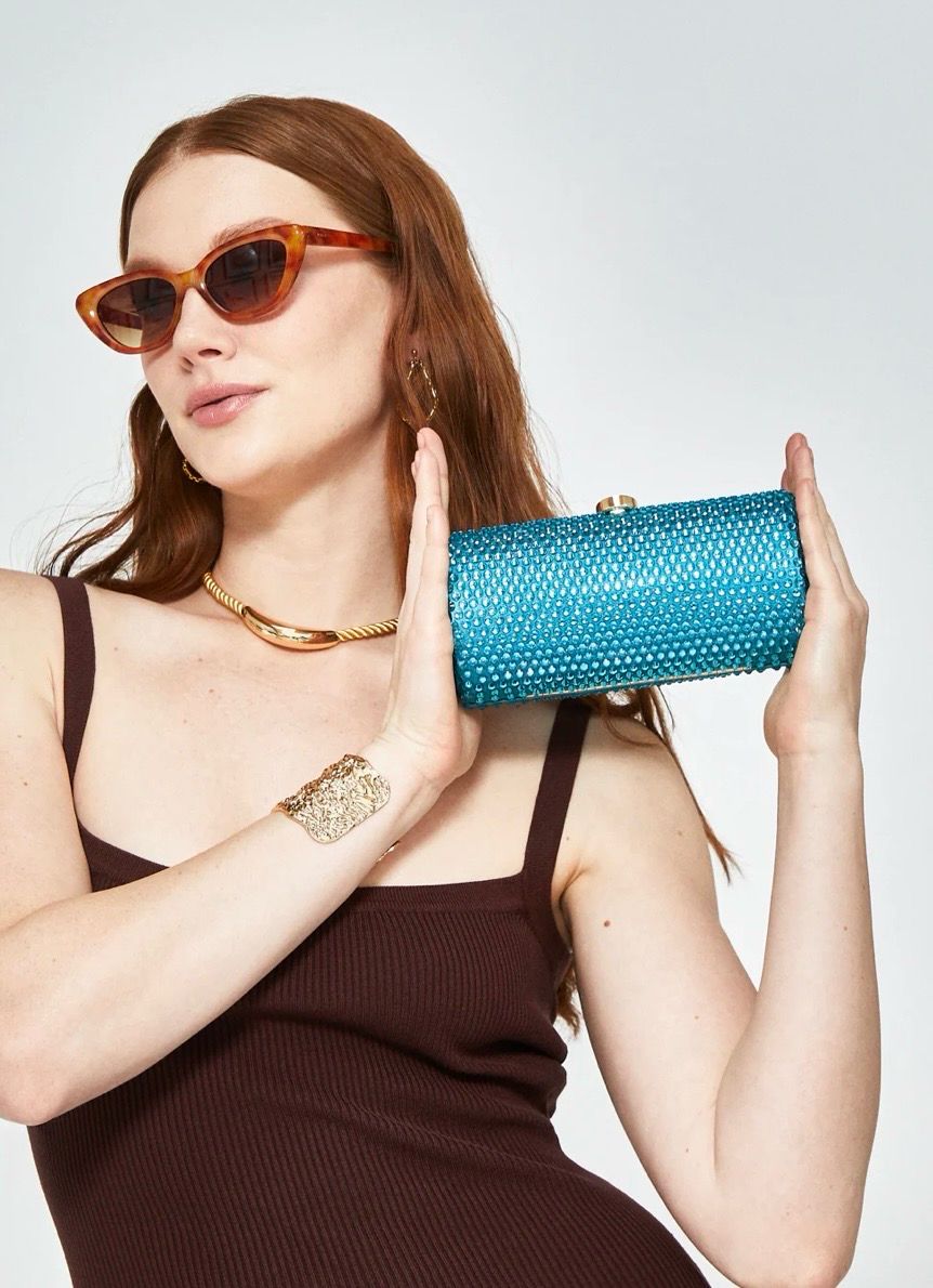 NALÍ CLUTCH RUBINO CON PIETRE.