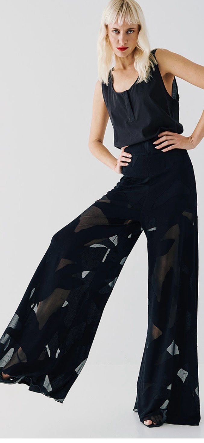 ACCESS PANTALONE CON TRASPARENZA