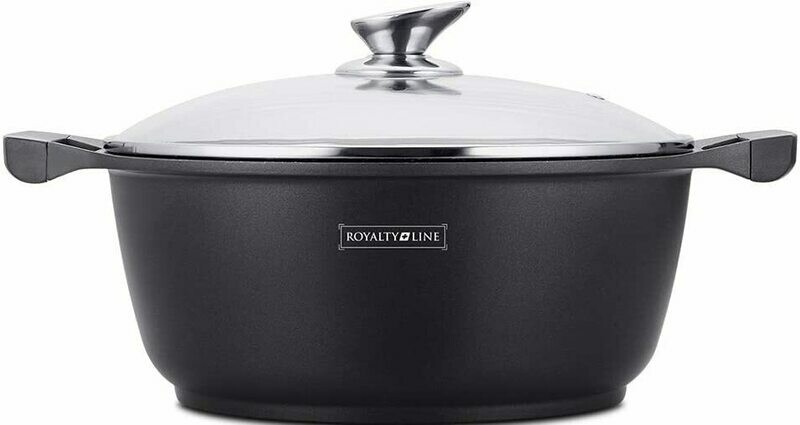 Royalty Line - RL-BS30M - Pentola con con Rivestimento Antiaderente e Coperchio 30 cm