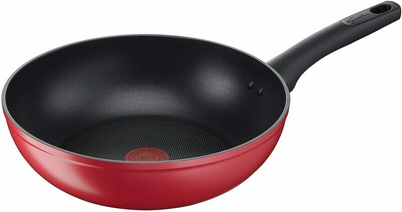 Lagostina Cucina Mediterranea Wok per Induzione, Alluminio Antiaderente, diametro 28 cm
