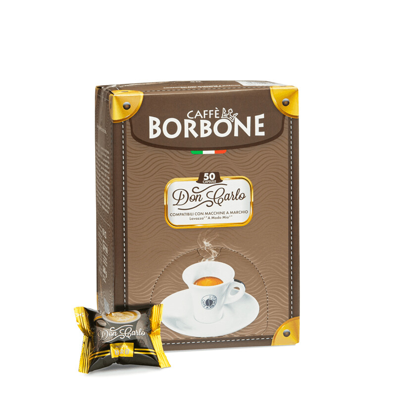 50 CAPSULE BORBONE DON CARLO ORO COMPATIBILE LAVAZZA A MODO MIO
