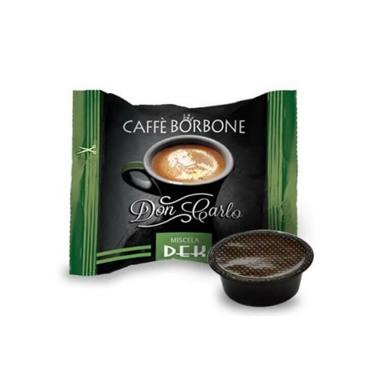 50 CAPSULE BORBONE DON CARLO DEK COMPATIBILE LAVAZZA A MODO MIO