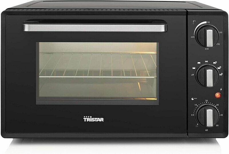 TRISTAR Forno ventilato Large OV-3625, 1500 watt, 28 litri di capienza XL, Convezione, Nero