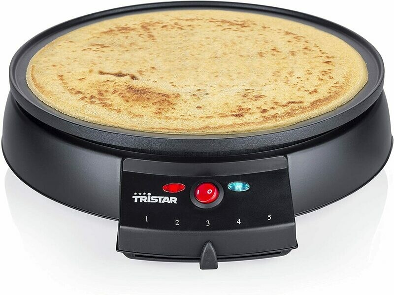 Tristar BP-2961 Crepiera con termostato, 30 cm, colore: Nero