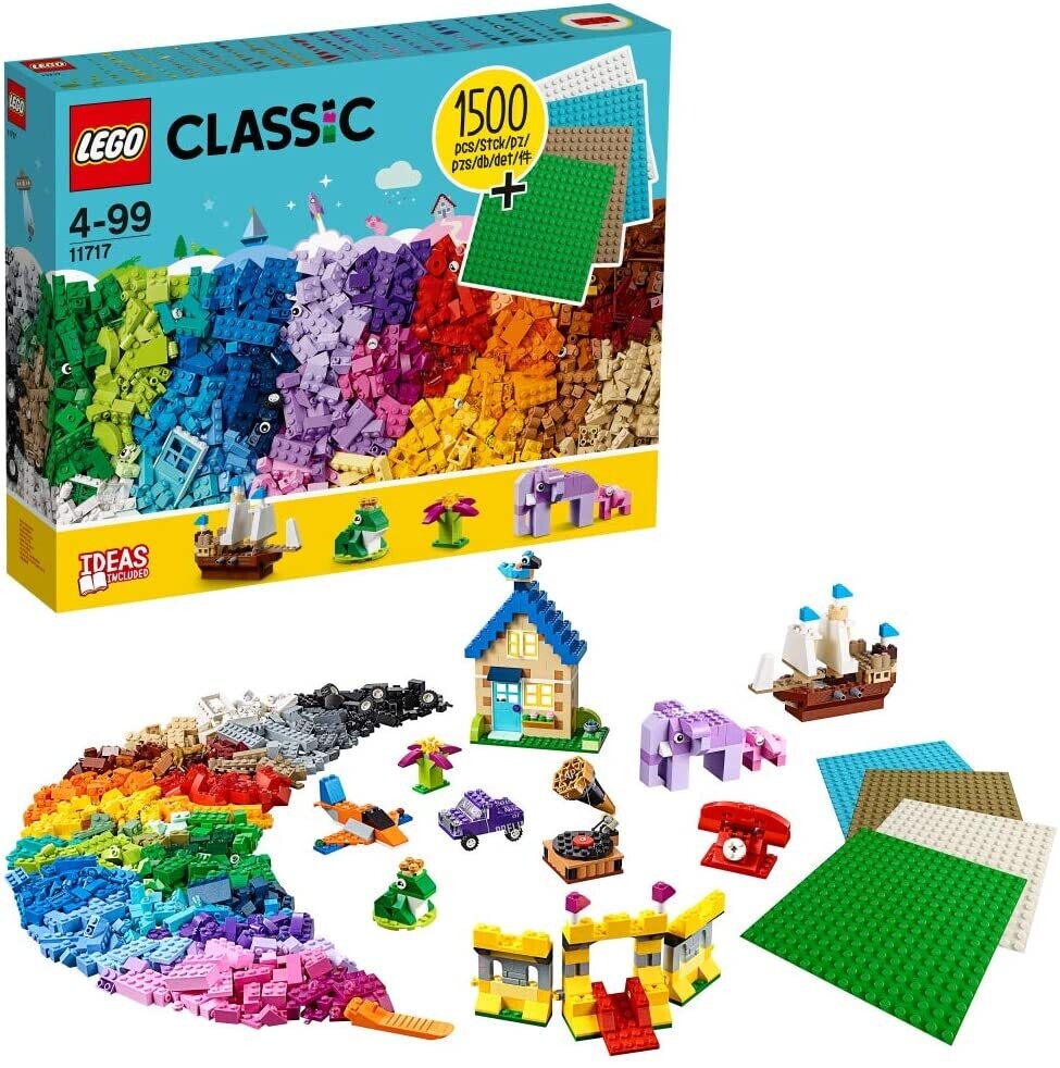 LEGO Classic Mattoncini, Basi per Mattoncini, Giochi per Bambini