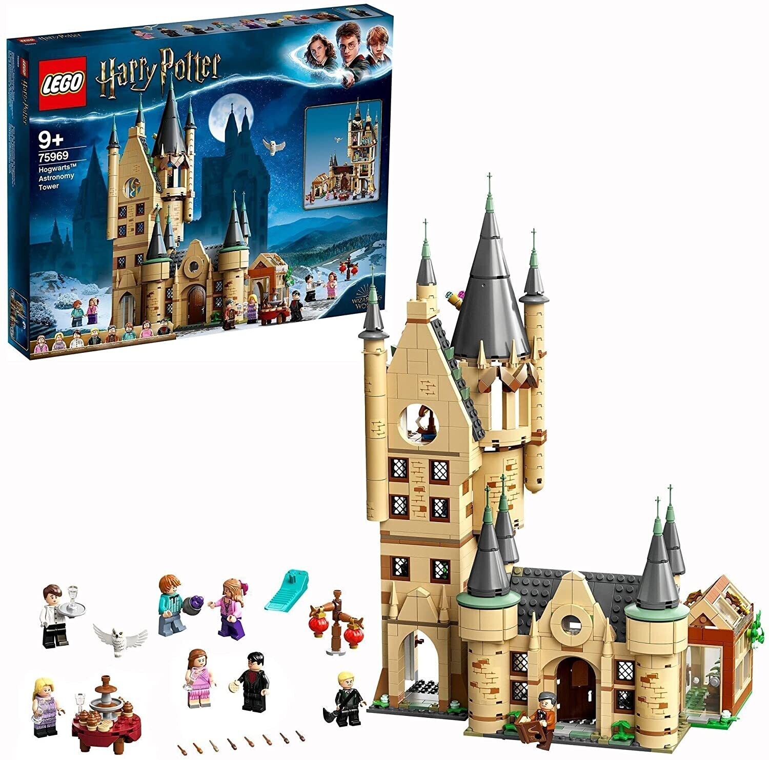 LEGO Harry Potter Torre di Astronomia di Hogwarts, Modello di Castello  Giocattolo, Compatibile con i Playset La Sala Grande e Il Platano  Picchiatore, 75969
