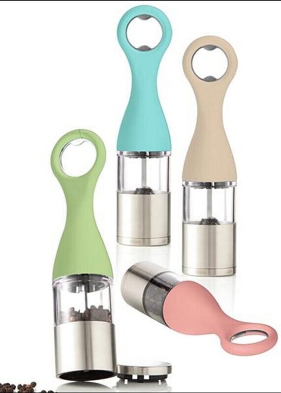 BRANDANI 54015 Birillo Pepper Grinder Apribottiglie Ass. Colori in ABS, Multicolore