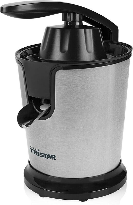 Tristar Spremiagrumi Elettrico Semiprofessionale CP-3002, 85 W, Acciaio Inossidabile, Argento