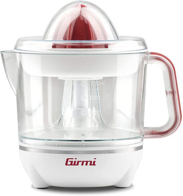 Girmi SR03 Spremiagrumi, 25 W, 0.7 Litri, Plastica, Bianco/Rosso