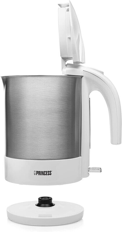 Princess 236038 Bollitore, capacità 1,7 L, 2200 W, 2.7 Litri, Argento