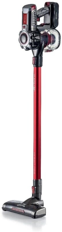 Ariete 22V Lithium 2757, Scopa Elettrica Cordless e Aspirabriciole, Alluminio, Rosso, 120 W, 1 Liter