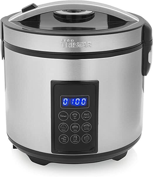 Tristar Cuociriso Elettrico Digitale RK-6138, 900 watt, 2.2 litri, 7 programmi
