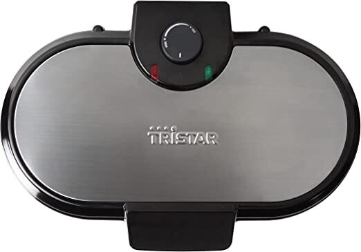 Macchina per waffle Tristar WF-2120 – Dieci waffle a forma di cuore alla volta – Corpo in acciaio inox