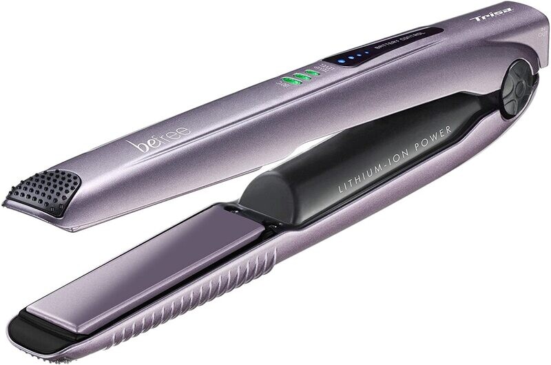 Trisa Electronics 1309.8810 - Piastra per capelli a batteria "Be Free", colore: Viola