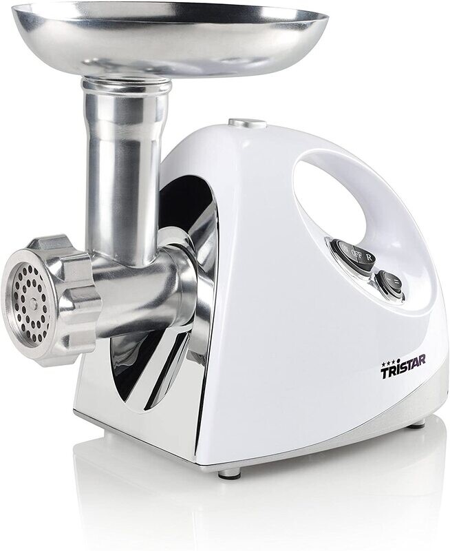 Tristar VM-4210 Tritacarne, Potenza 1200W e 3 Lame a Disco in Acciaio Inox