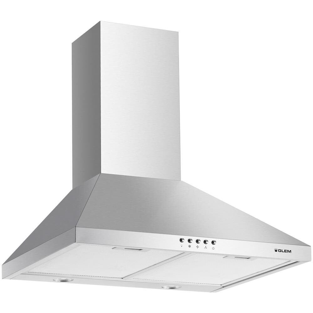 GLEM GAS Cappa GHP645IX a Parete da 60 cm Aspirante Colore Acciaio Inox