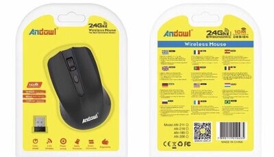 Andowl AN-211 MOUSE WIRELESS ANDWL MOUSE WIRELESS OTTICO 2.4GHZ