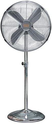 VENTILATORE A PIANTANA DA 40 CM DI 50 W CROMATO ( VINCO cod. 70701 )