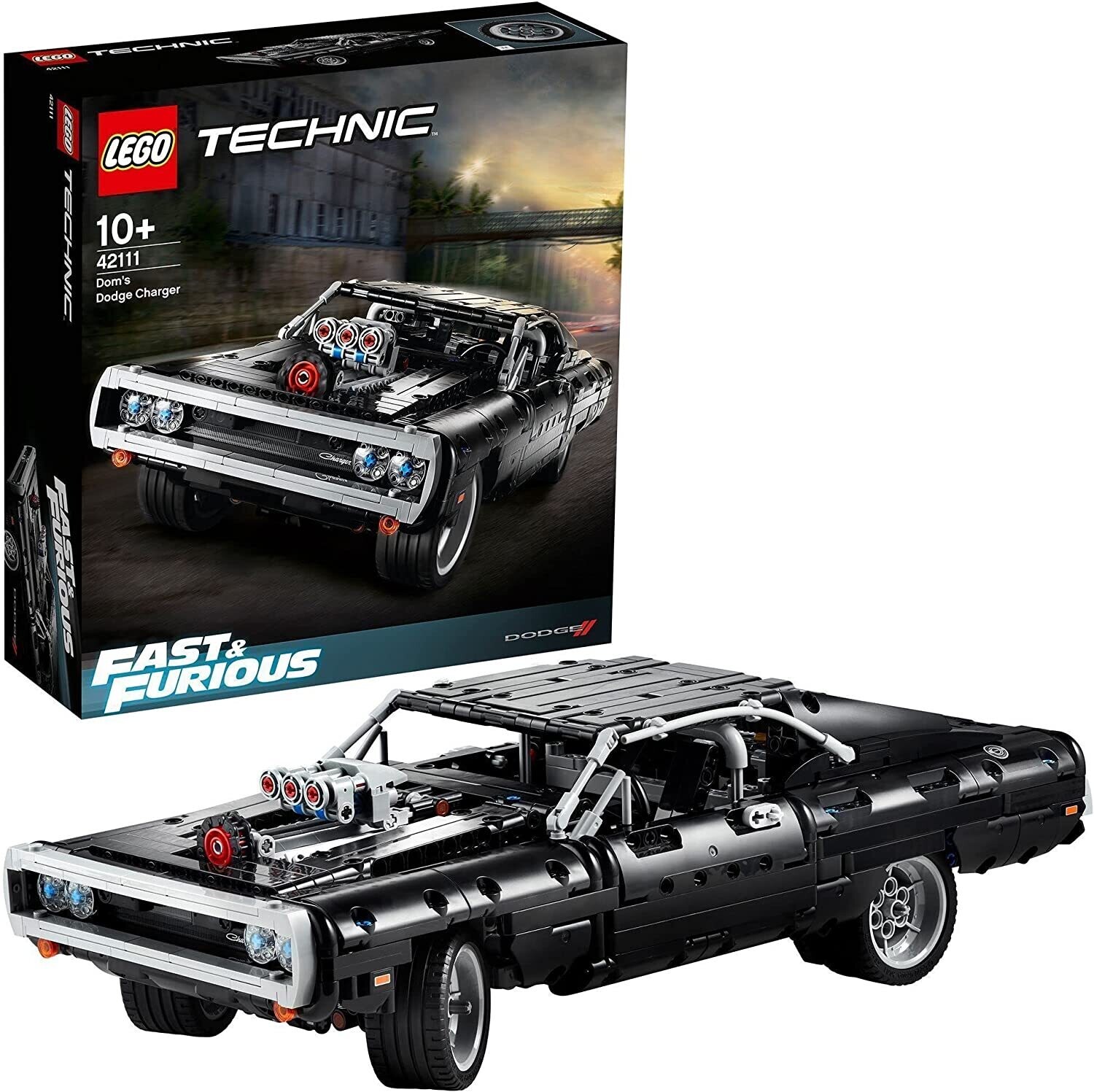 LEGO Technic Dom's Dodge Charger, Modellini Macchine da Corsa Fast
