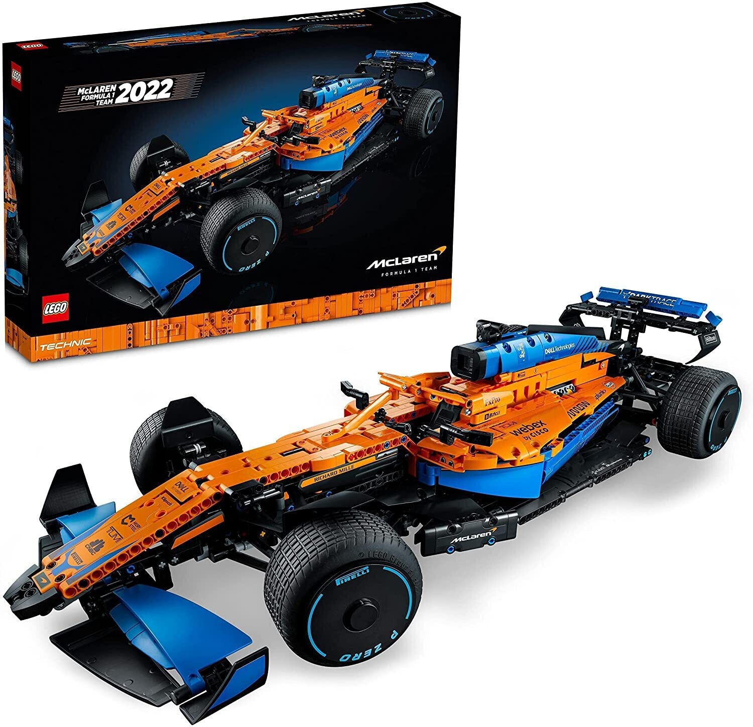 LEGO Technic Monoposto McLaren Formula 1 2022, Auto Replica F1, Set per  Adulti Modellino Supercar, Macchina da Corsa Motor Sport, 42141