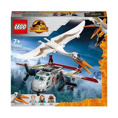 LEGO Jurassic World 76947 Quetzalcoatlus: Agguato Aereo, Giochi per Bambini di 7+ Anni con Dinosauri Giocattolo e Minifigure