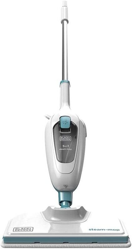 BLACK+DECKER FSMH13E5-QS Scopa a Vapore Lavapavimenti Professionale Steam Mop 5in1, Testa Pivotante per Tutte le Superfici, Autoselect per regolazione del vapore, Capacità 380 ml,1300W,230V,Bianco Blu BLACK+DECKER FSMH13E5-QS Scopa a Vapore Lavapavimenti Professionale Steam Mop 5in1, Testa Pivotante per Tutte le Superfici, Autoselect per regolazione del vapore, Capacità 380 ml,1300W,230V,Bianco Blu
