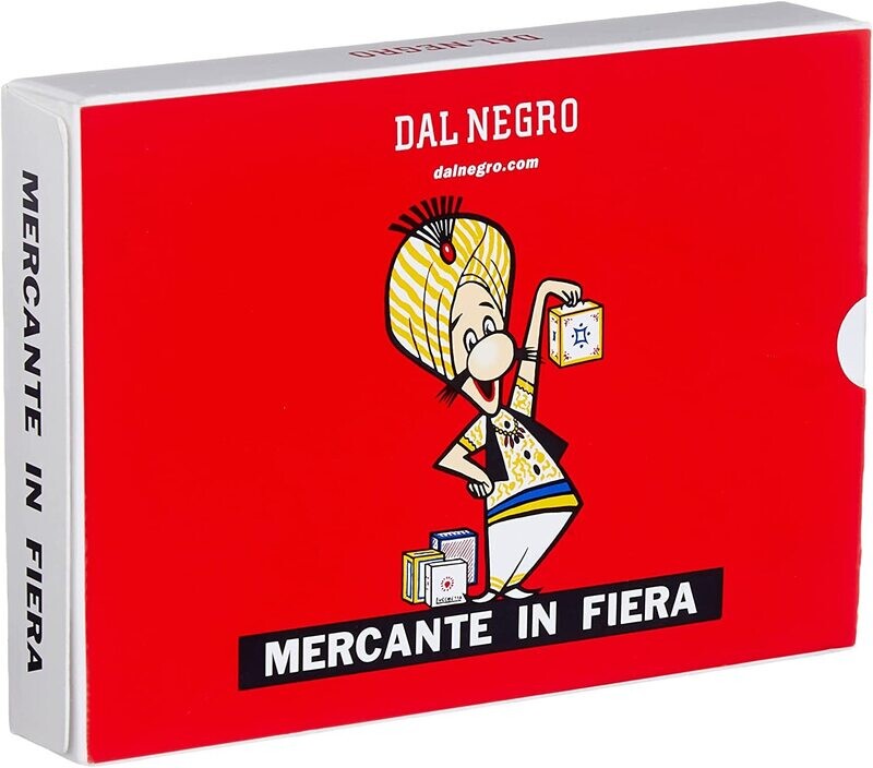 Dal Negro 90004 - Mercante in Fiera Astuccio Rosso, Carte da Gioco