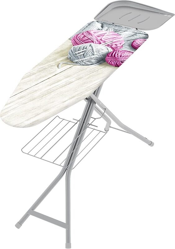 Colombo ASSE Stiro Turbo Vapor 120x40 cm con Porta Caldaia, Acciaio, Grigio