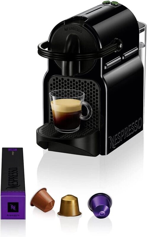 Nespresso Inissia EN80.B, Macchina da caffè di De'Longhi, Sistema Capsule Nespresso, Serbatoio acqua 0.7L, Nero Nespresso Inissia EN80.B, Macchina da caffè di De'Longhi, Sistema Capsule Nespresso, Serbatoio acqua 0.7L, Nero