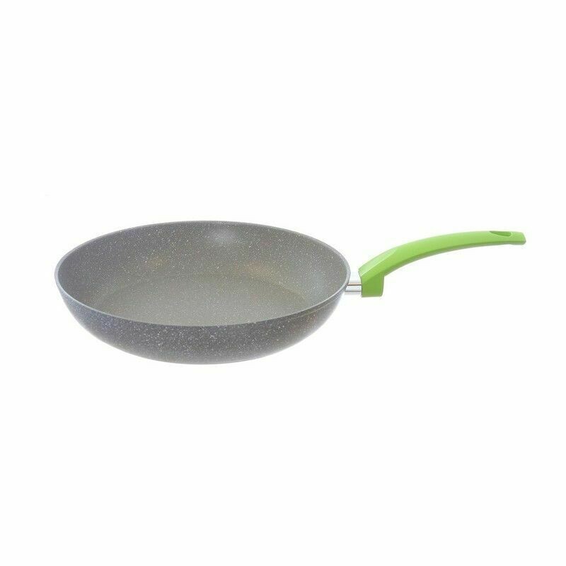 Padella Cm 16 Grigio Manico Verde